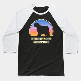 Bergamasco Sheepdog Vintage Sunset Dog Baseball T-Shirt